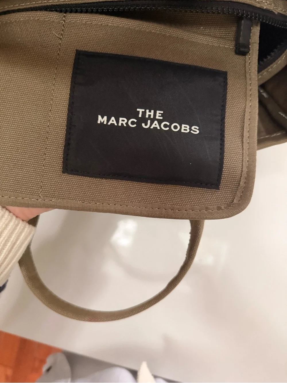 Marc Jacobs-Slate Green Canvas Tote- Medium